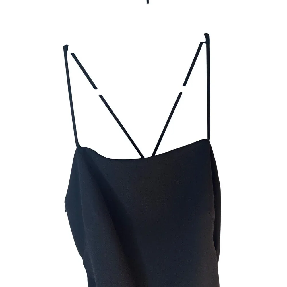 2/$30 ZARA Black Small Sleeveless Ruched Mini Dress NWT - Picture 9 of 16